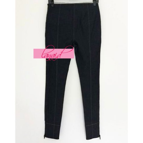 Cinq A Sept Andie Lace-Up Skinny Leg Ankle Jeans High-Rise Waist Corset Zippers - Picture 8 of 13